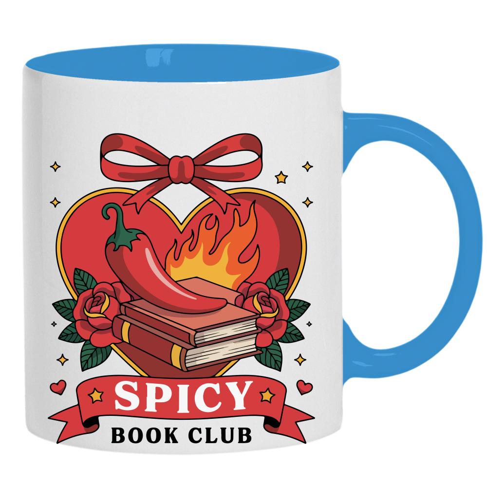 Spicy Book Club kubek ucho kolor kolor jasnoniebieski