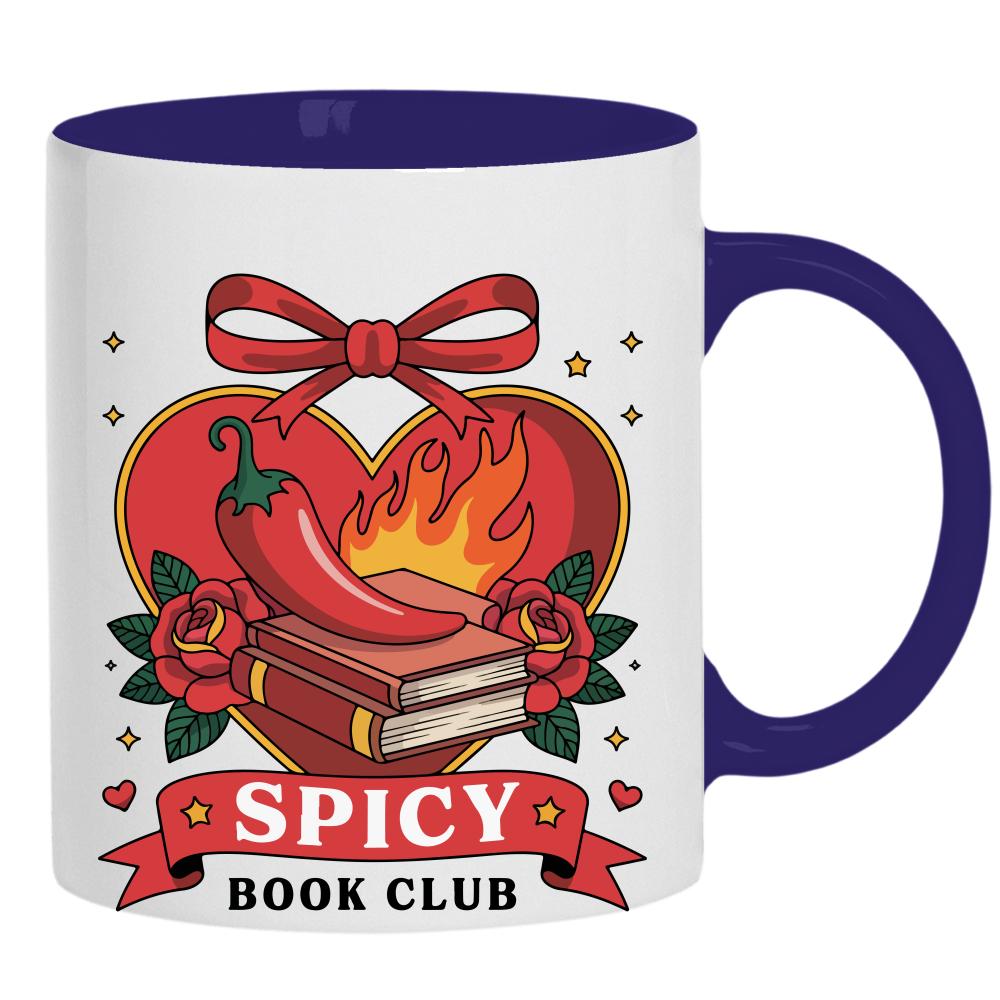 Spicy Book Club kubek ucho kolor kolor navy
