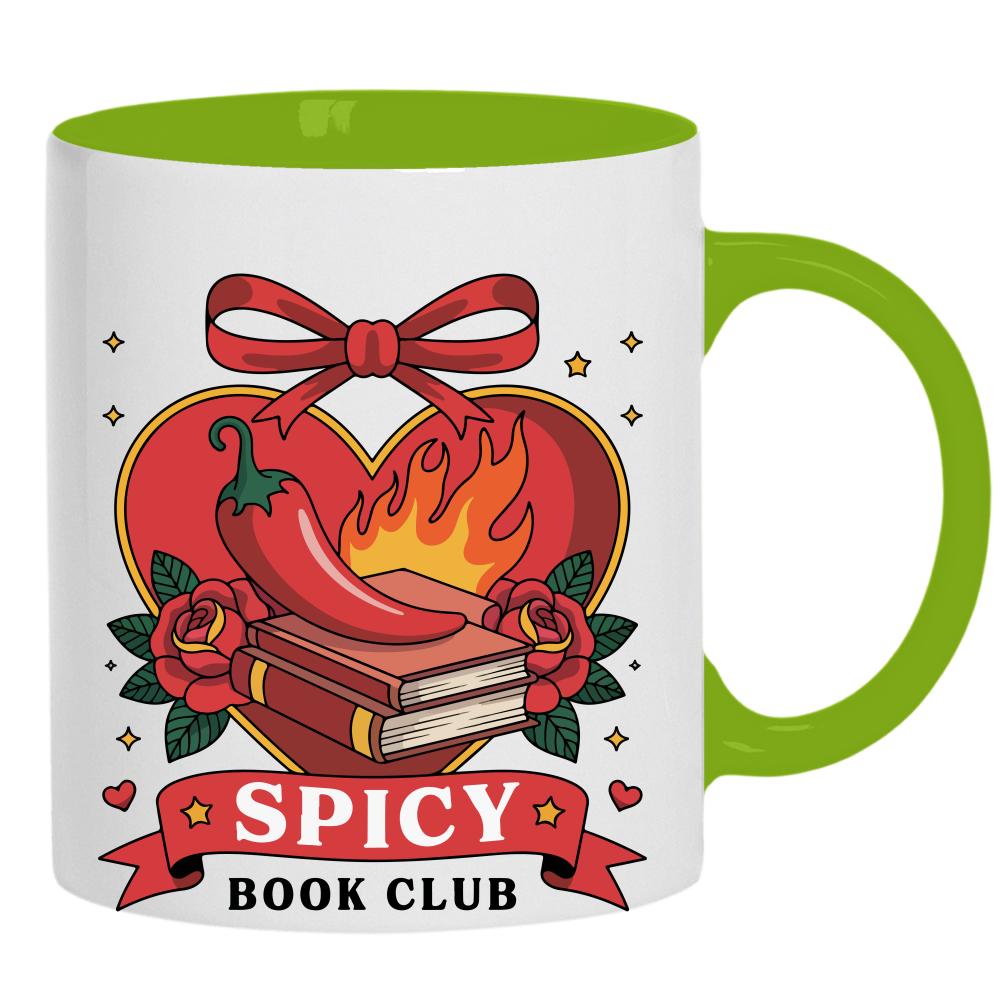 Spicy Book Club kubek ucho kolor kolor zielony
