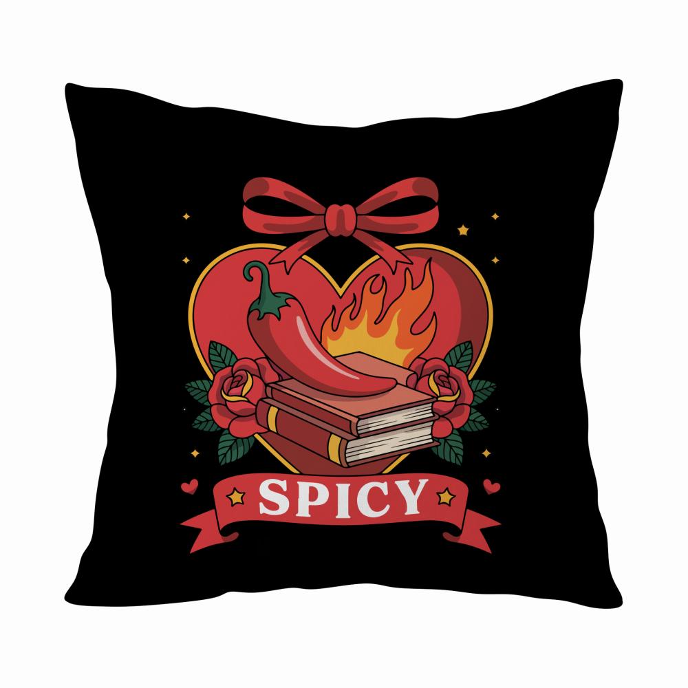 Spicy Book Club poduszka kolor czarnyy