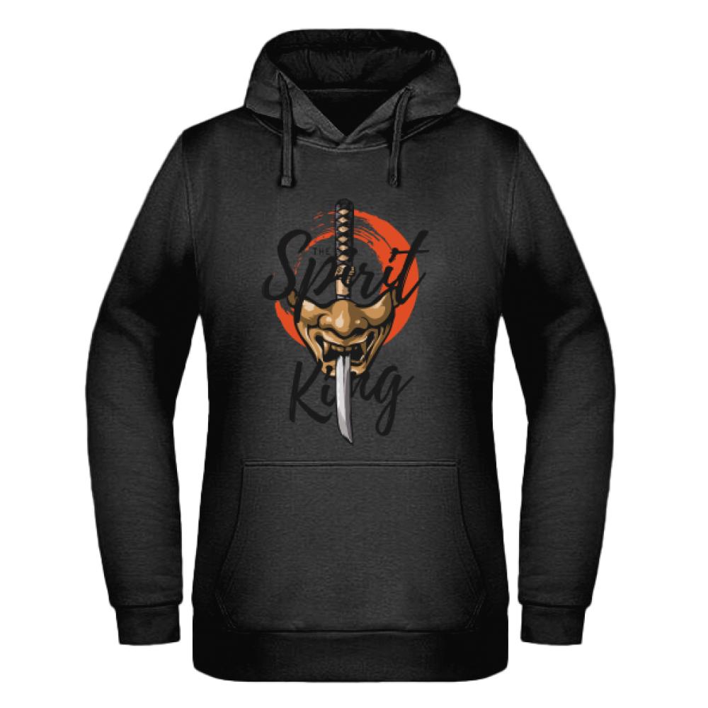 Spirit King bluza damska z kapturem kolor czarnyy