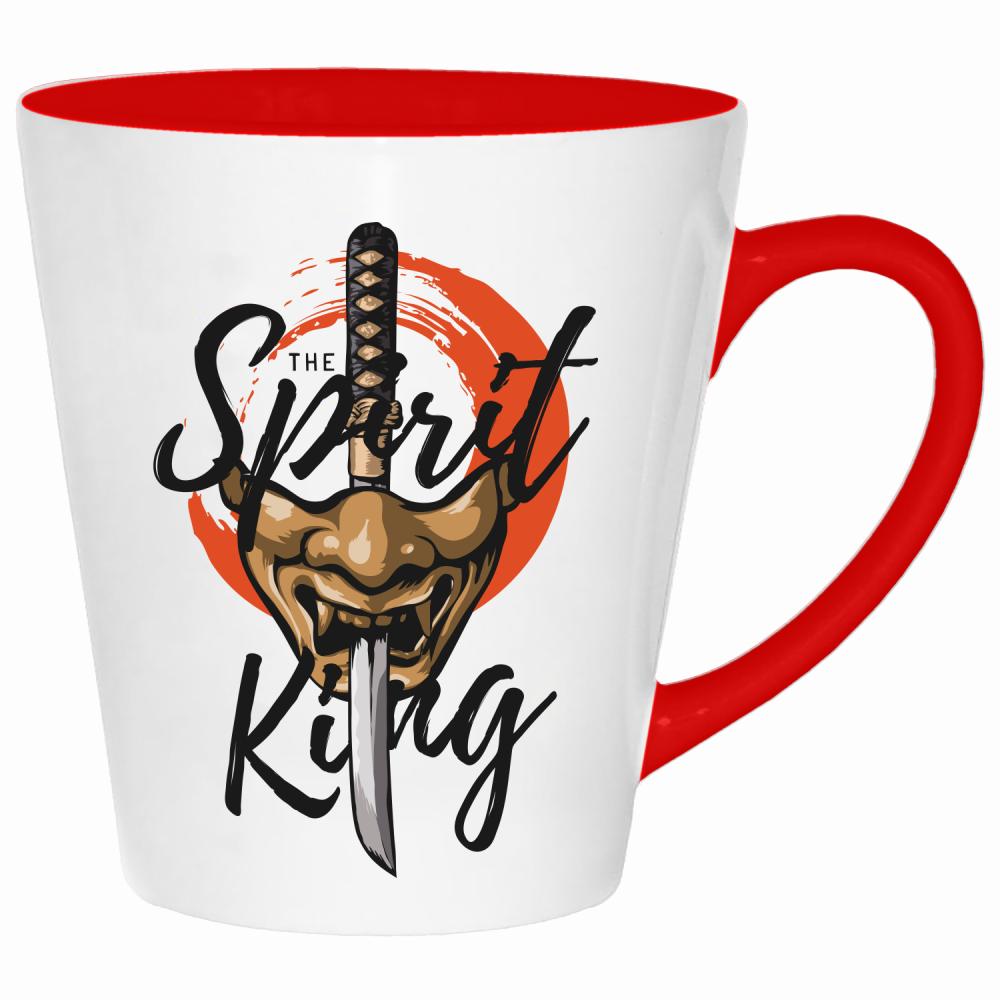 Spirit King kubek latte kolor czerwony latte