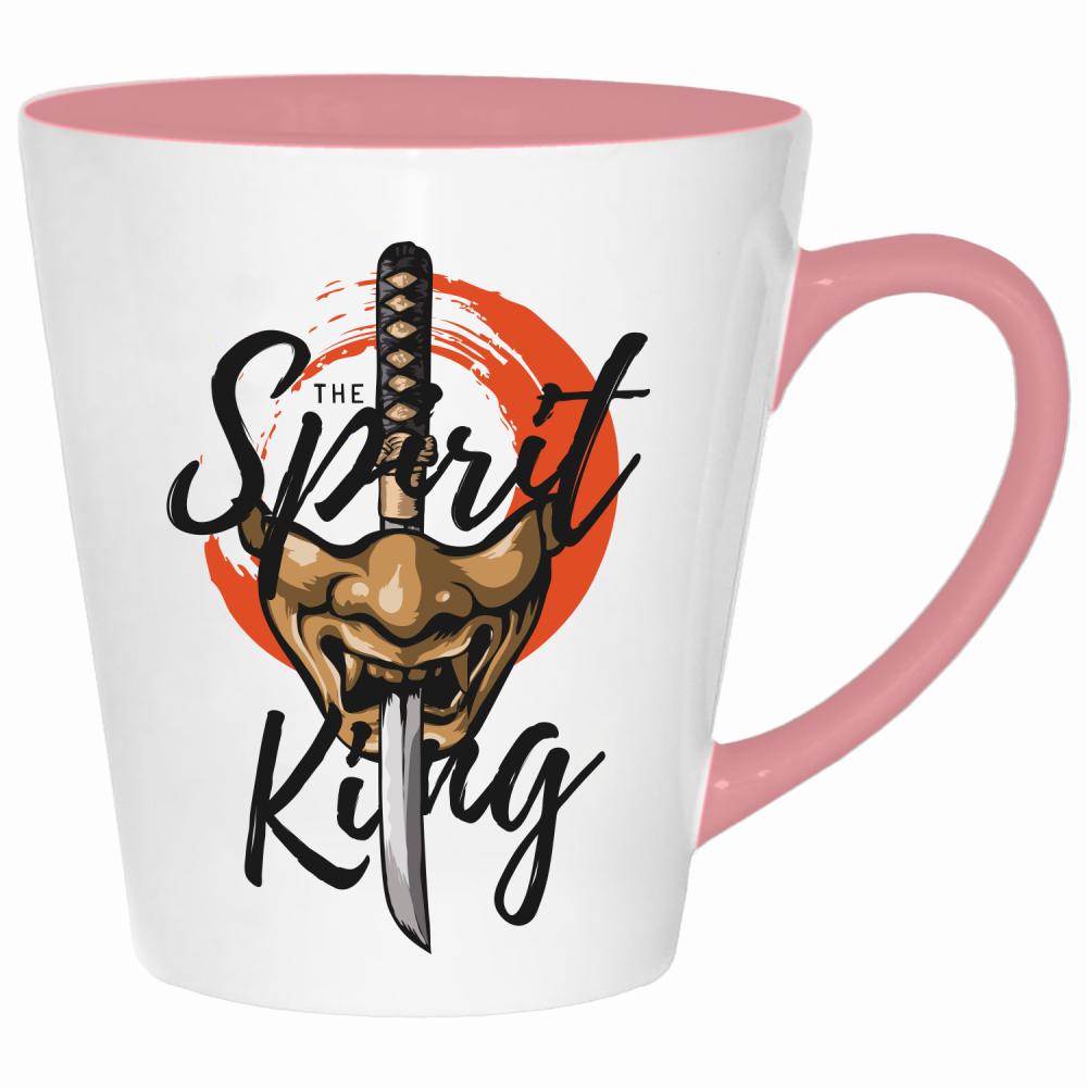 Spirit King kubek latte kolor pink