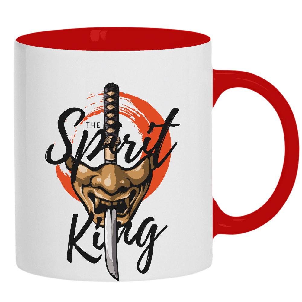 Spirit King kubek ucho kolor kolor czerwony