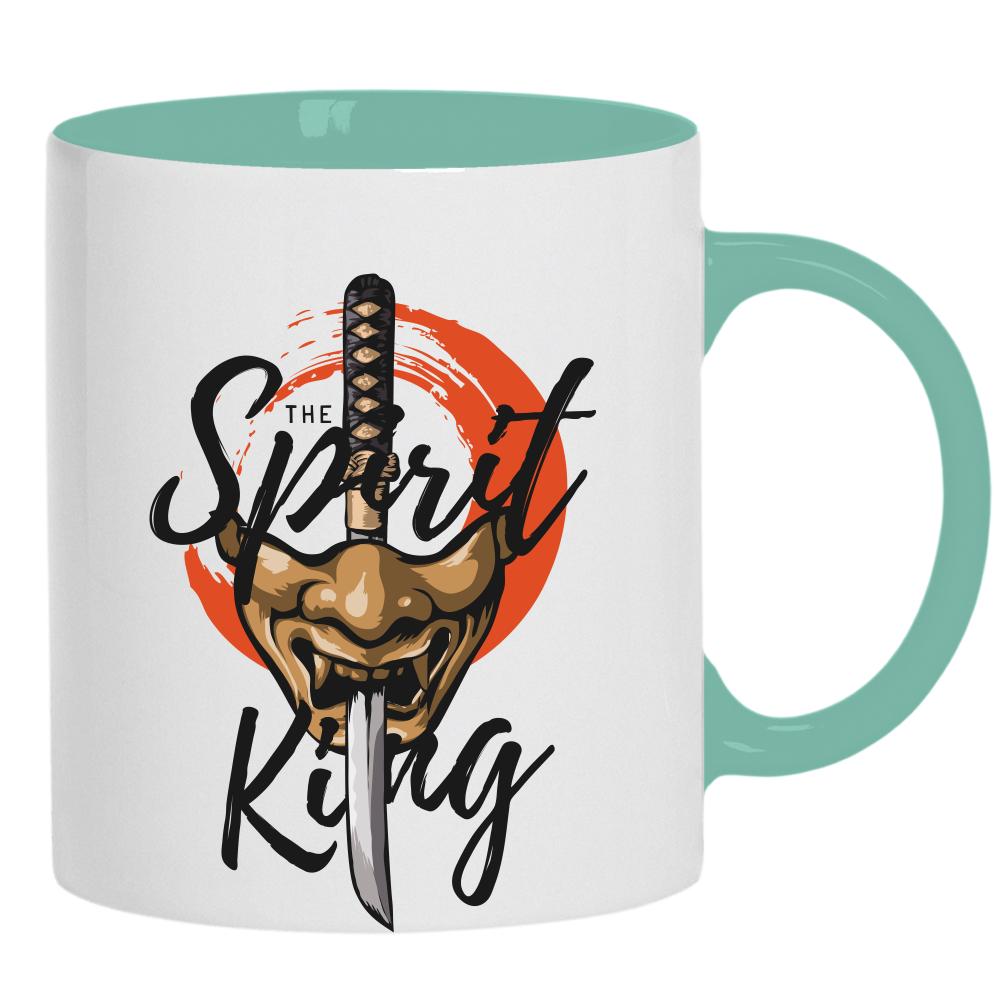 Spirit King kubek ucho kolor kolor miętowo zielony