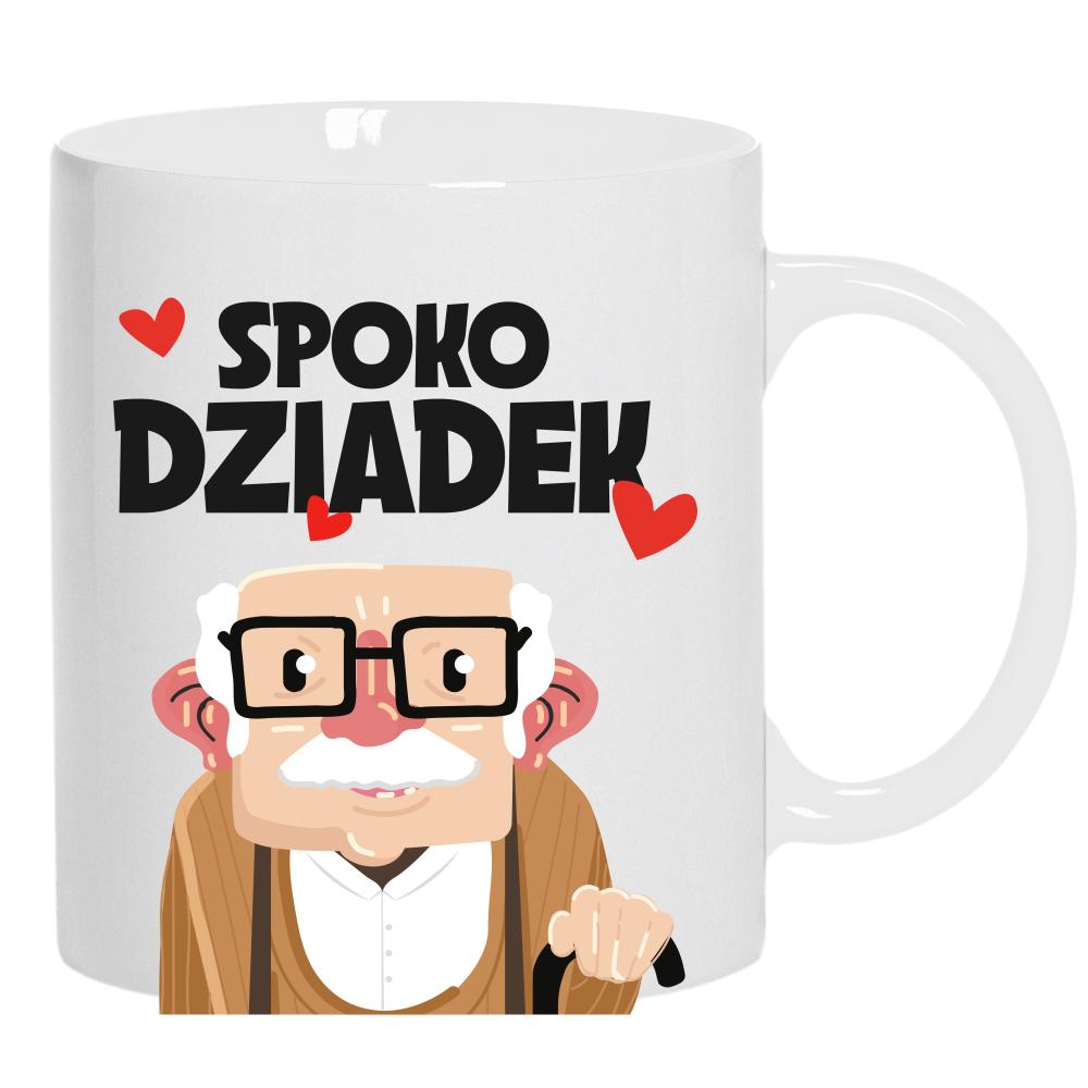 Spoko Dziadek kubek ucho kolor kolor biały