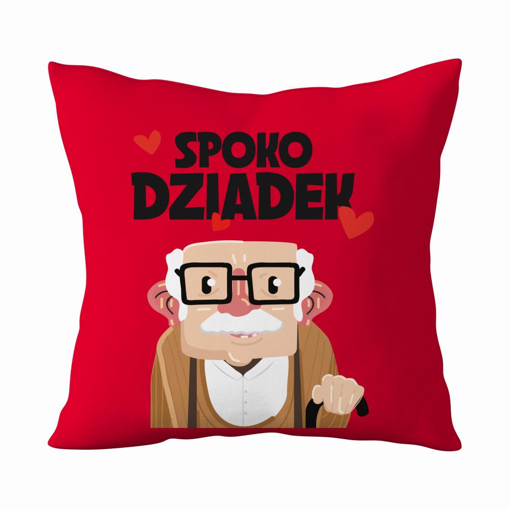 Spoko Dziadek poduszka kolor czerwony