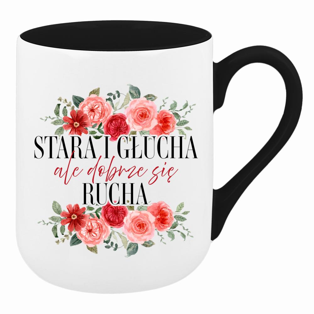 Stara i głucha, ale dobrze się rucha kubek coffee