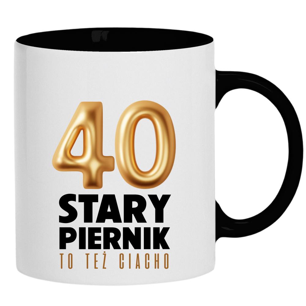 Stary Piernik to też Ciacho kubek ucho kolor kolor czarnyy