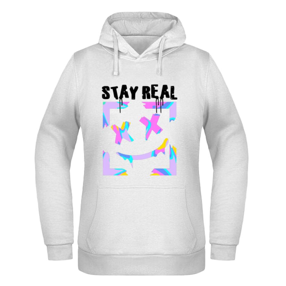 STAY REAL1 bluza damska z kapturem