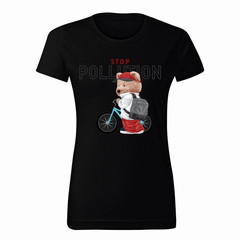Stop Pollution Teddy koszulka damska