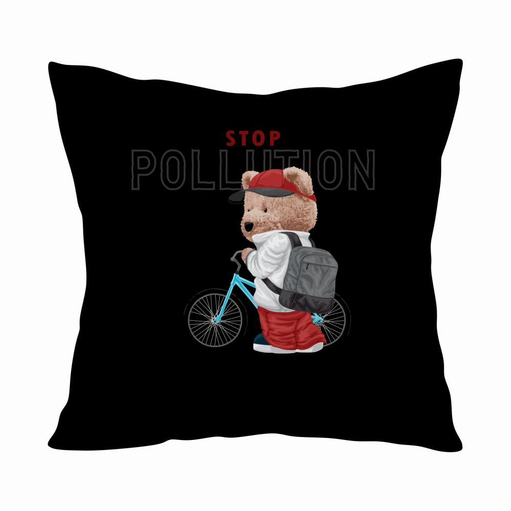Stop Pollution Teddy poduszka