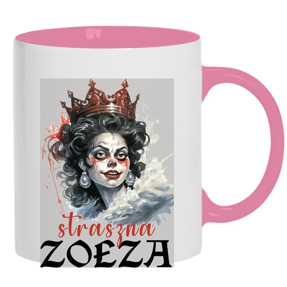 Straszna Zołza kubek ucho kolor kolor różowy