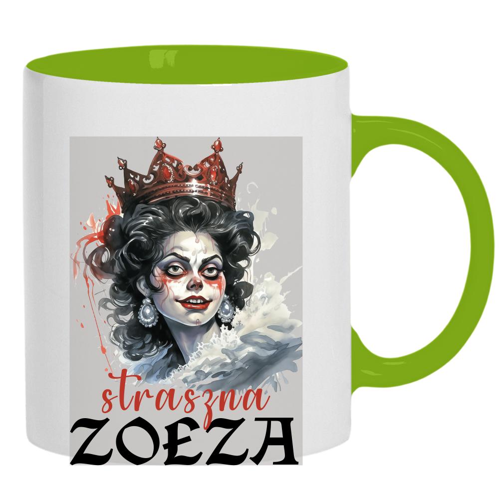 Straszna Zołza kubek ucho kolor kolor zielony