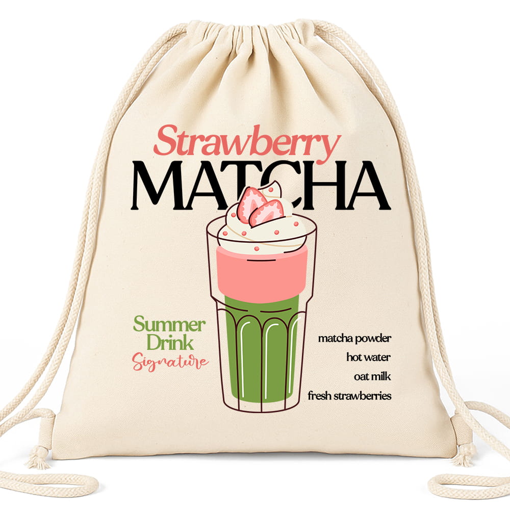 STRAWBERRY MATCHA workoplecak kolor beżowy