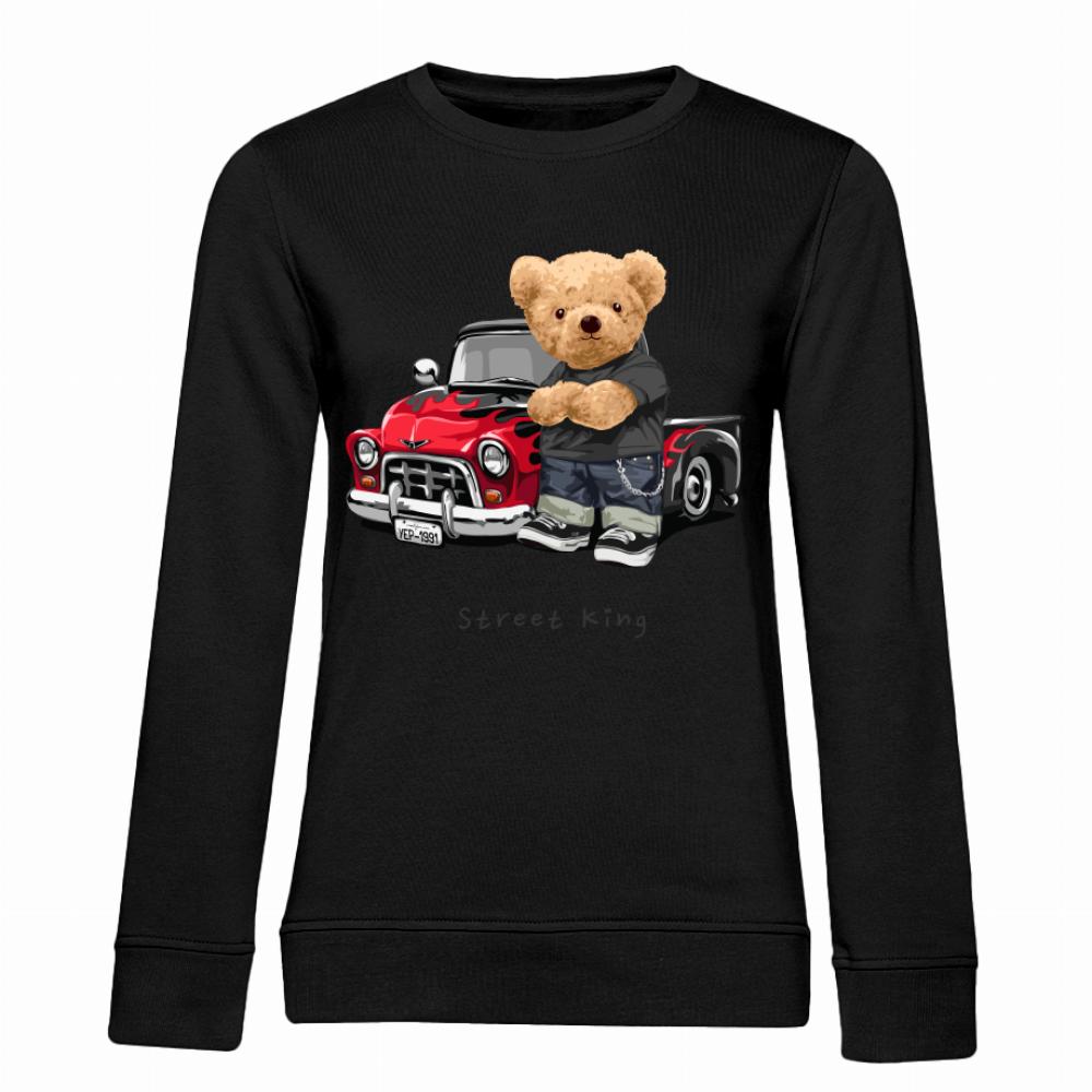 Street King bluza damska bez kaptura kolor limonka