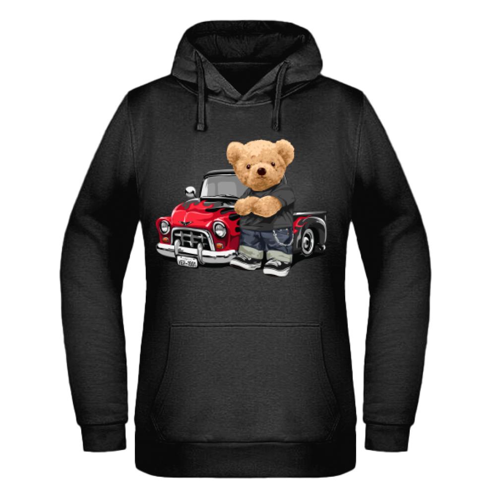 Street King bluza damska z kapturem kolor zielony