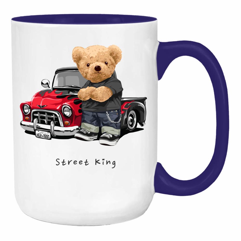 Street King duży kubek ucho kolor kolor navy