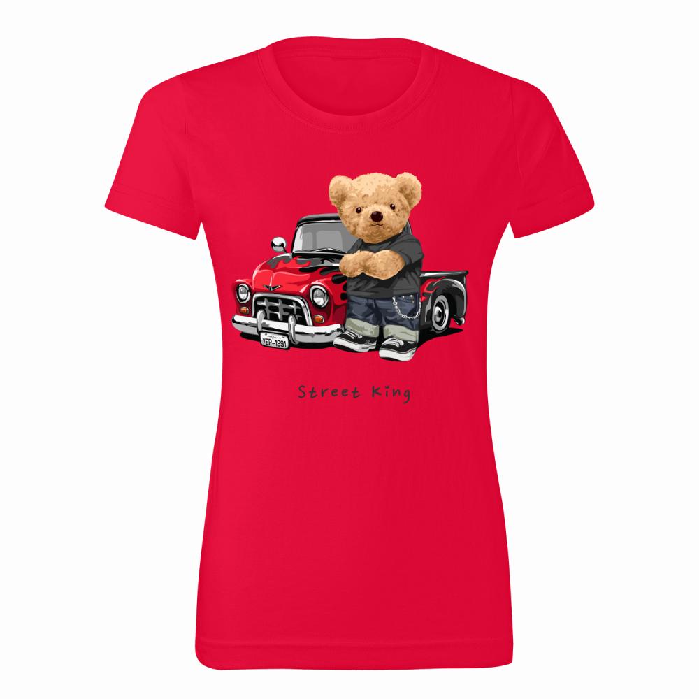 Street King koszulka damska kolor czerwony