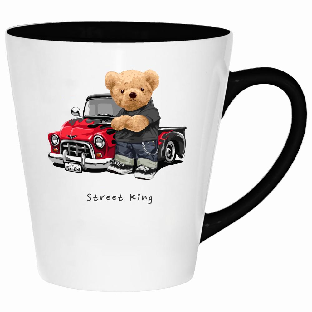 Street King kubek latte kolor różowy