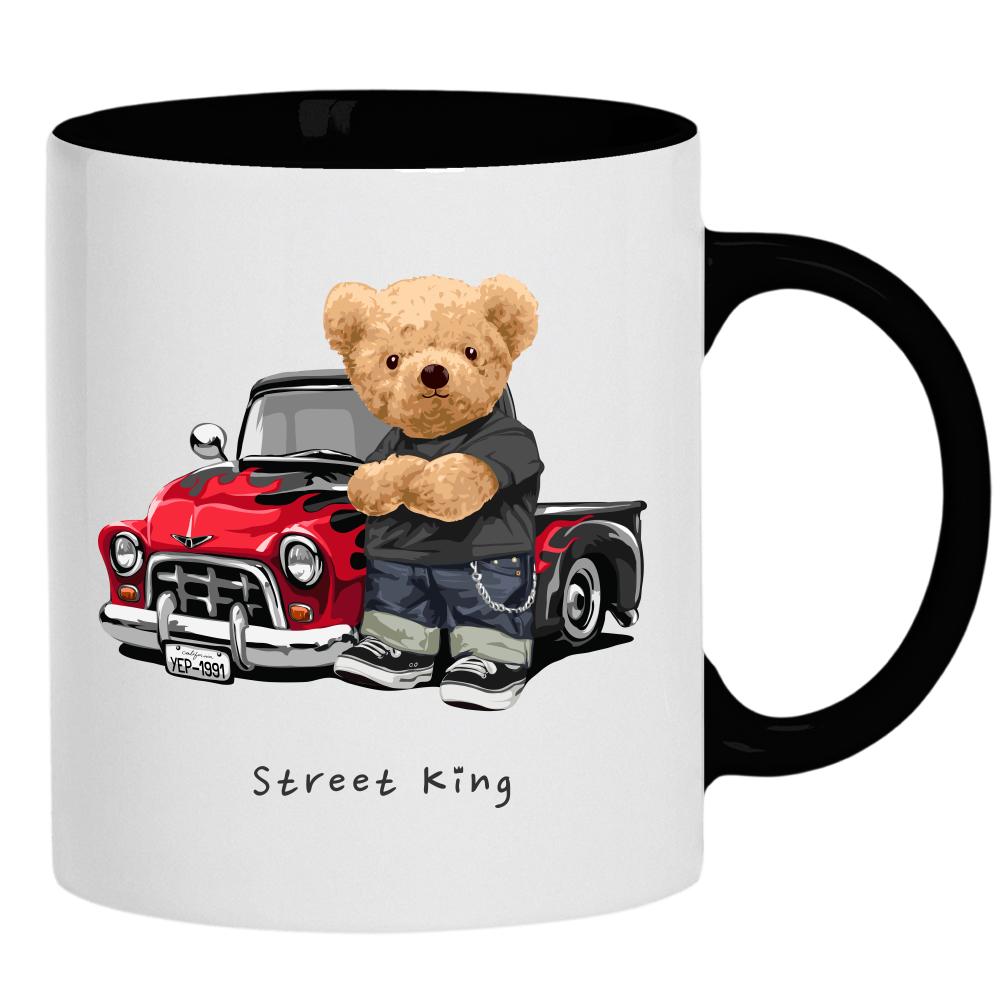 Street King kubek ucho kolor kolor czarnyy