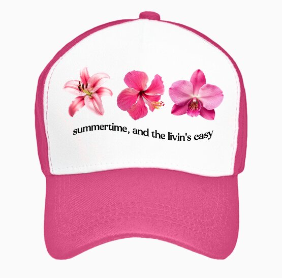 Summertime and the livins easy czapka z daszkiem kolor french rose