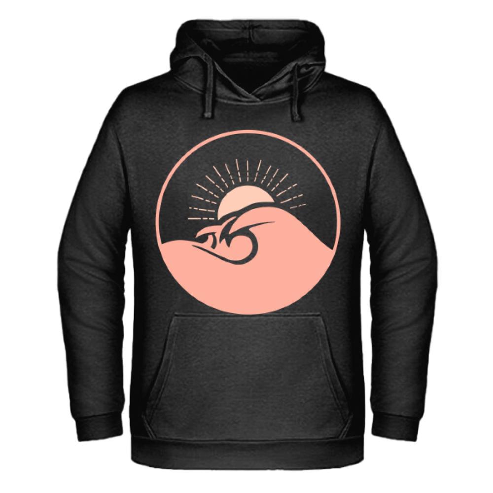 Sunset Wave bluza męska z kapturem