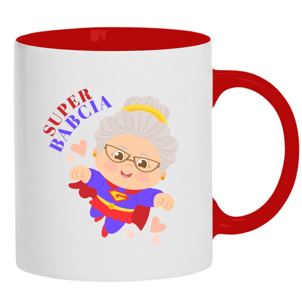 Super Babcia kubek ucho kolor