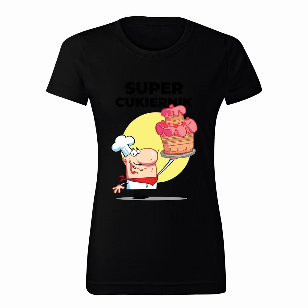 Super Cukiernik koszulka damska kolor navy