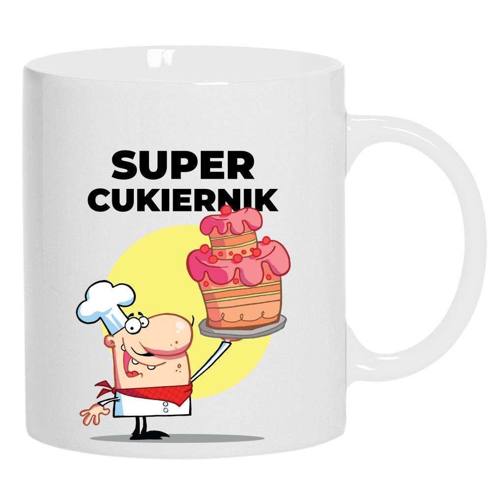 Super Cukiernik kubek ucho kolor kolor biały