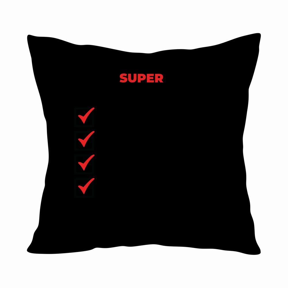 Super Dziadek poduszka kolor różowy