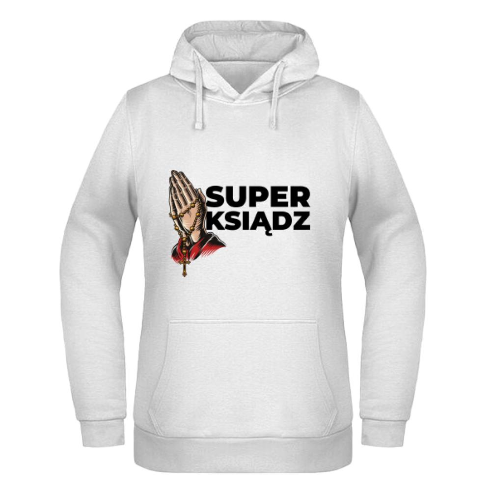 Super Ksiądz bluza damska z kapturem