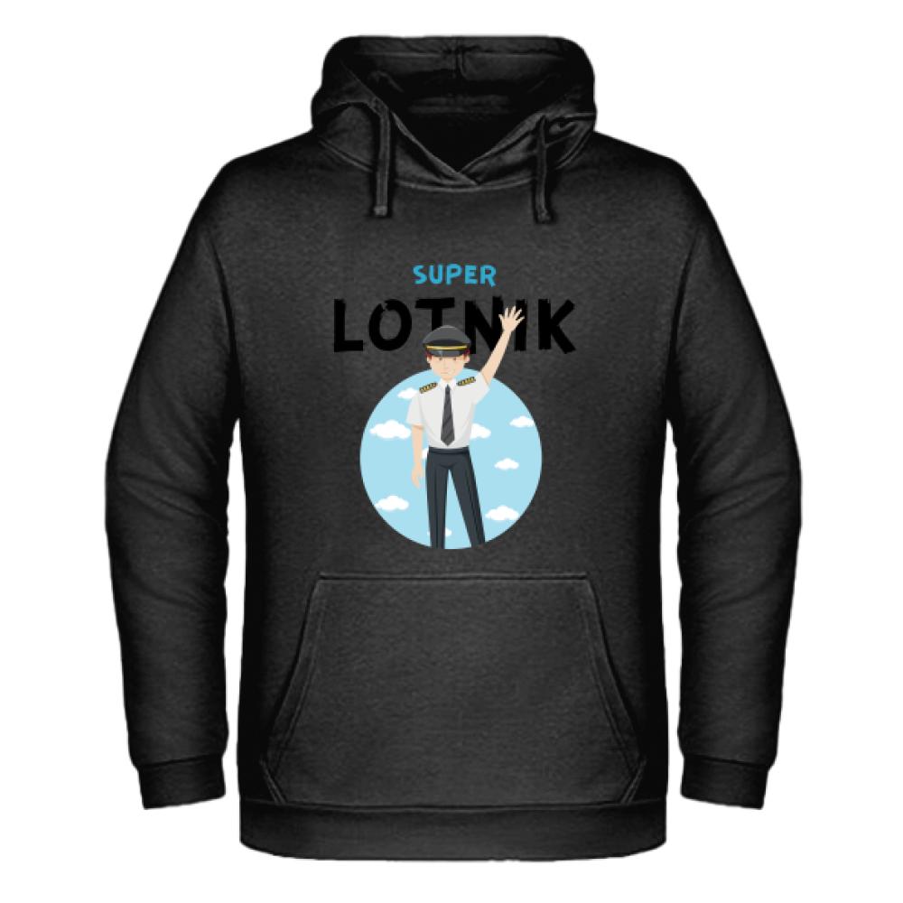 Super Lotnik bluza męska z kapturem kolor różowy