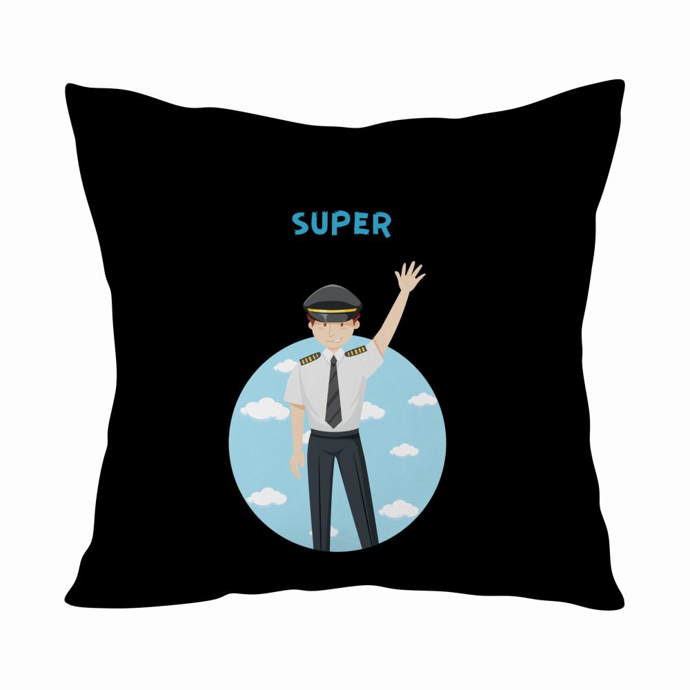 Super Lotnik poduszka kolor zielony