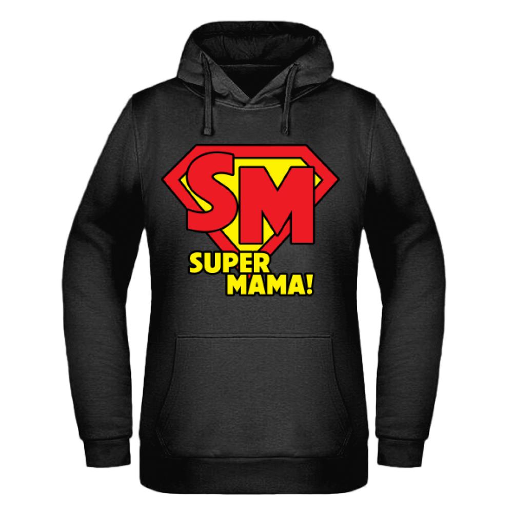 Super mama 3 bluza damska z kapturem