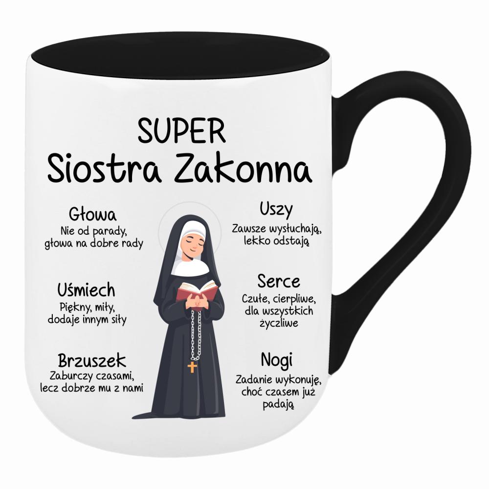 Super Siostra Zakonna kubek coffee kolor navy