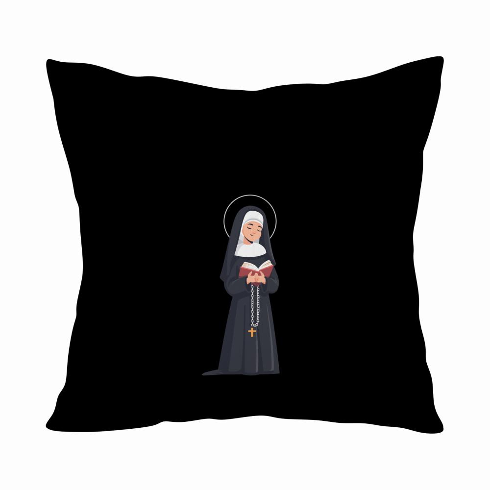 Super Siostra Zakonna poduszka kolor różowy