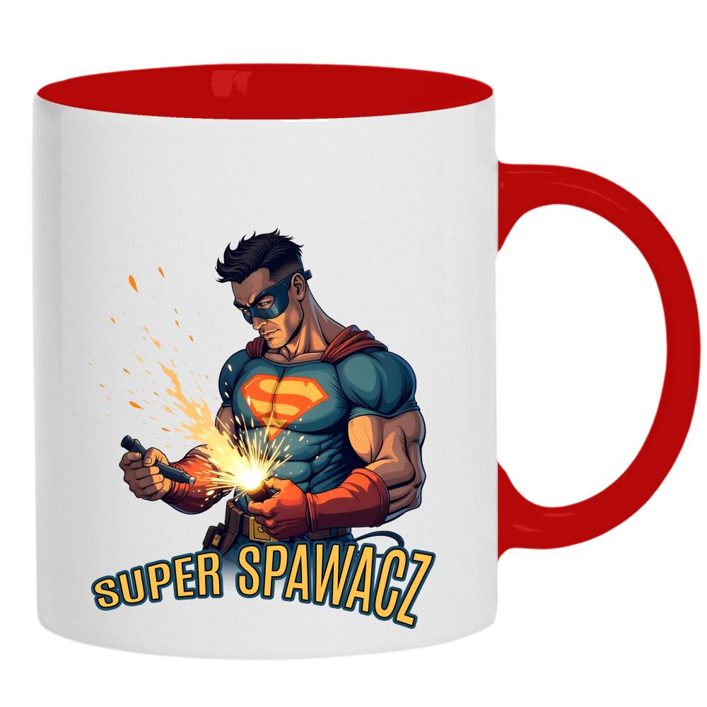 Super Spawacz kubek ucho kolor kolor czerwony