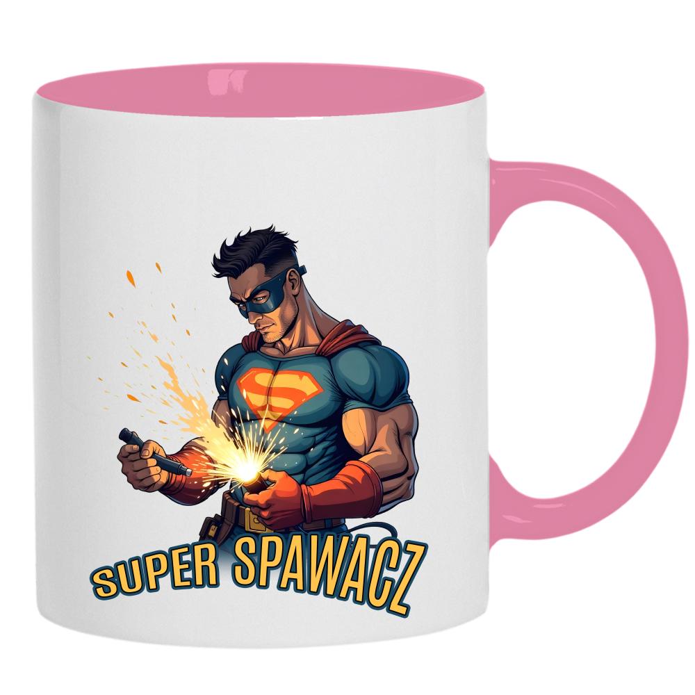 Super Spawacz kubek ucho kolor kolor różowy