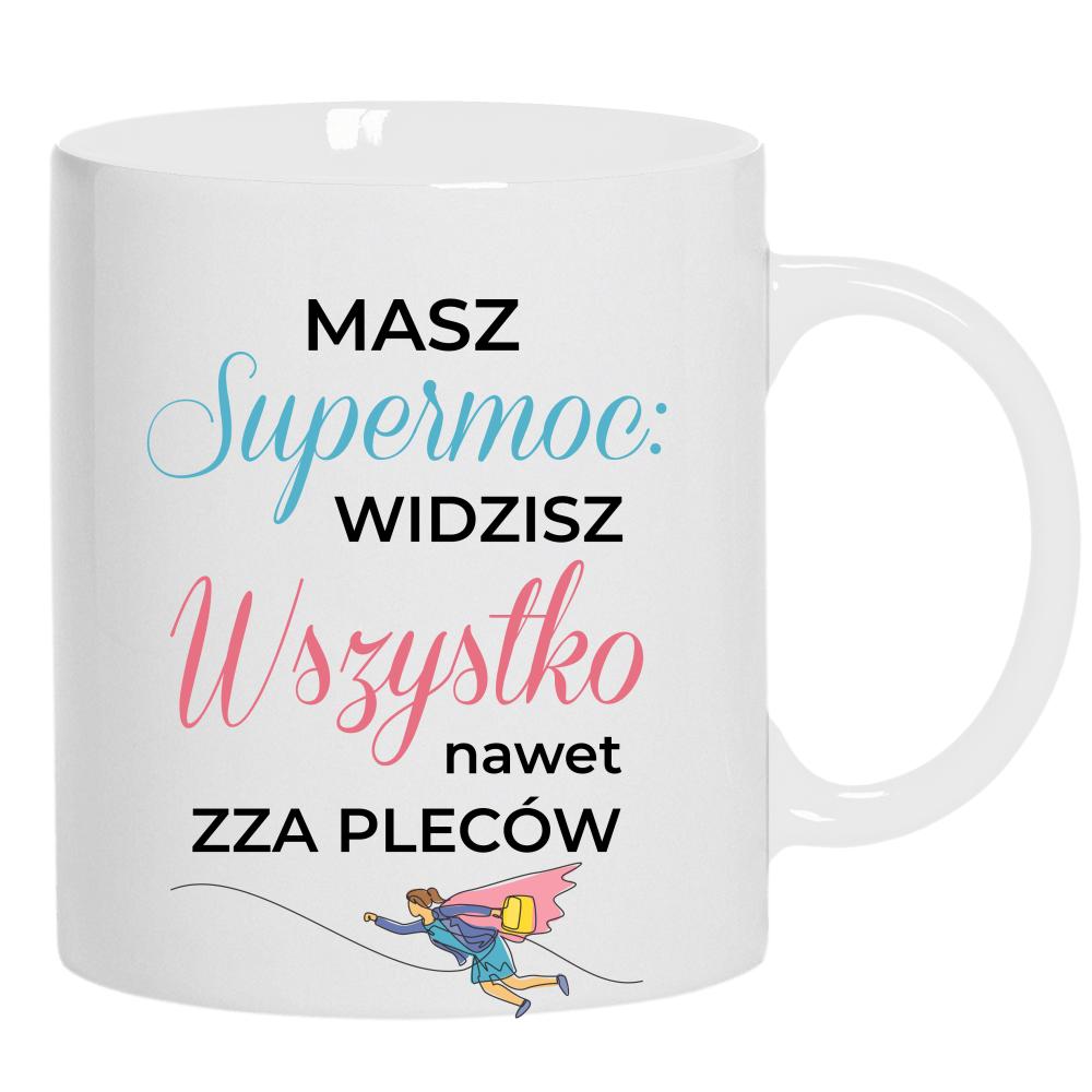Super Widzisz wszystko nawet zza pleców kubek ucho kolor kolor biały
