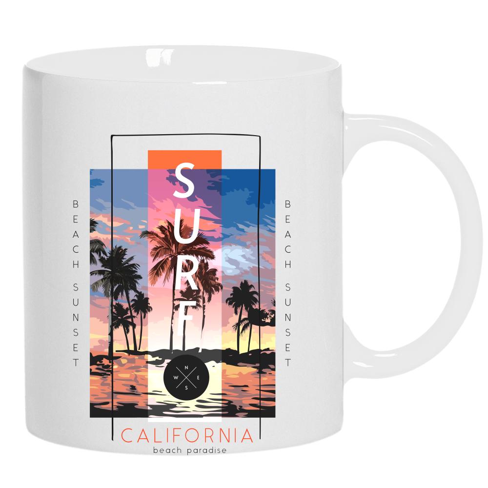 Surf kubek ucho kolor kolor biały