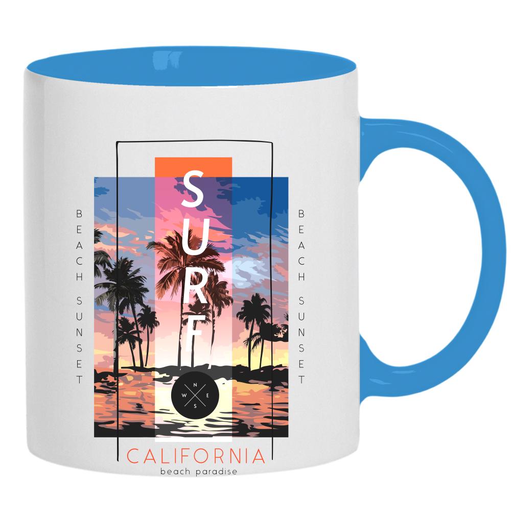 Surf kubek ucho kolor kolor jasnoniebieski