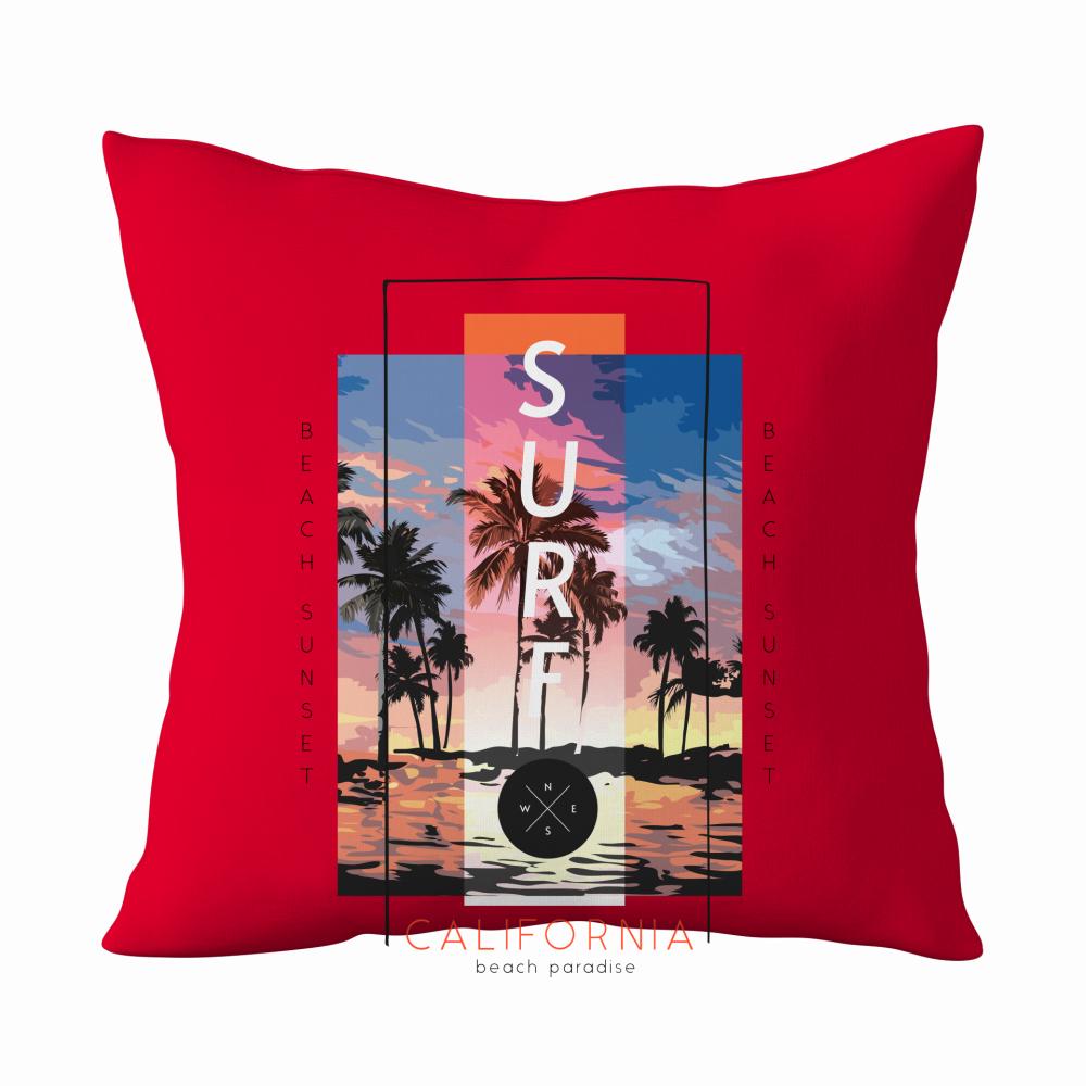 Surf poduszka kolor czerwony