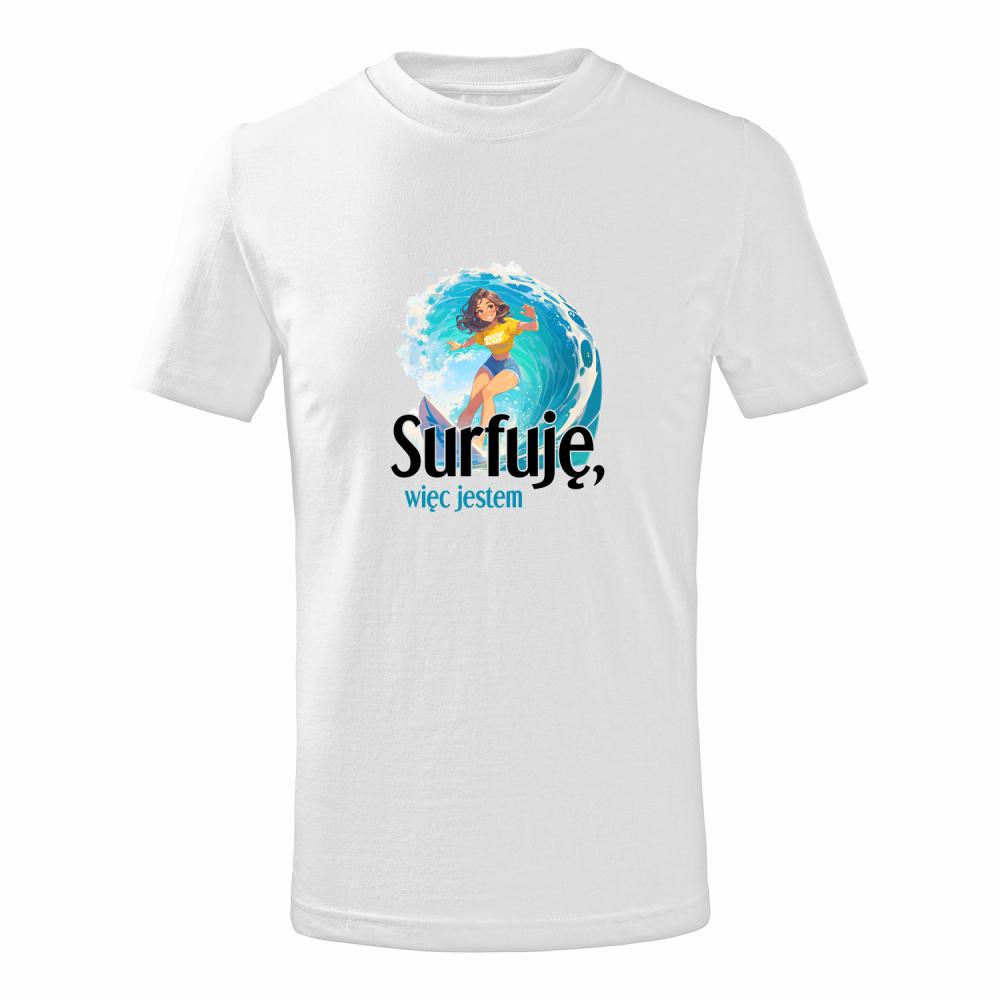 Surfuję, więc jestem koszulka junior