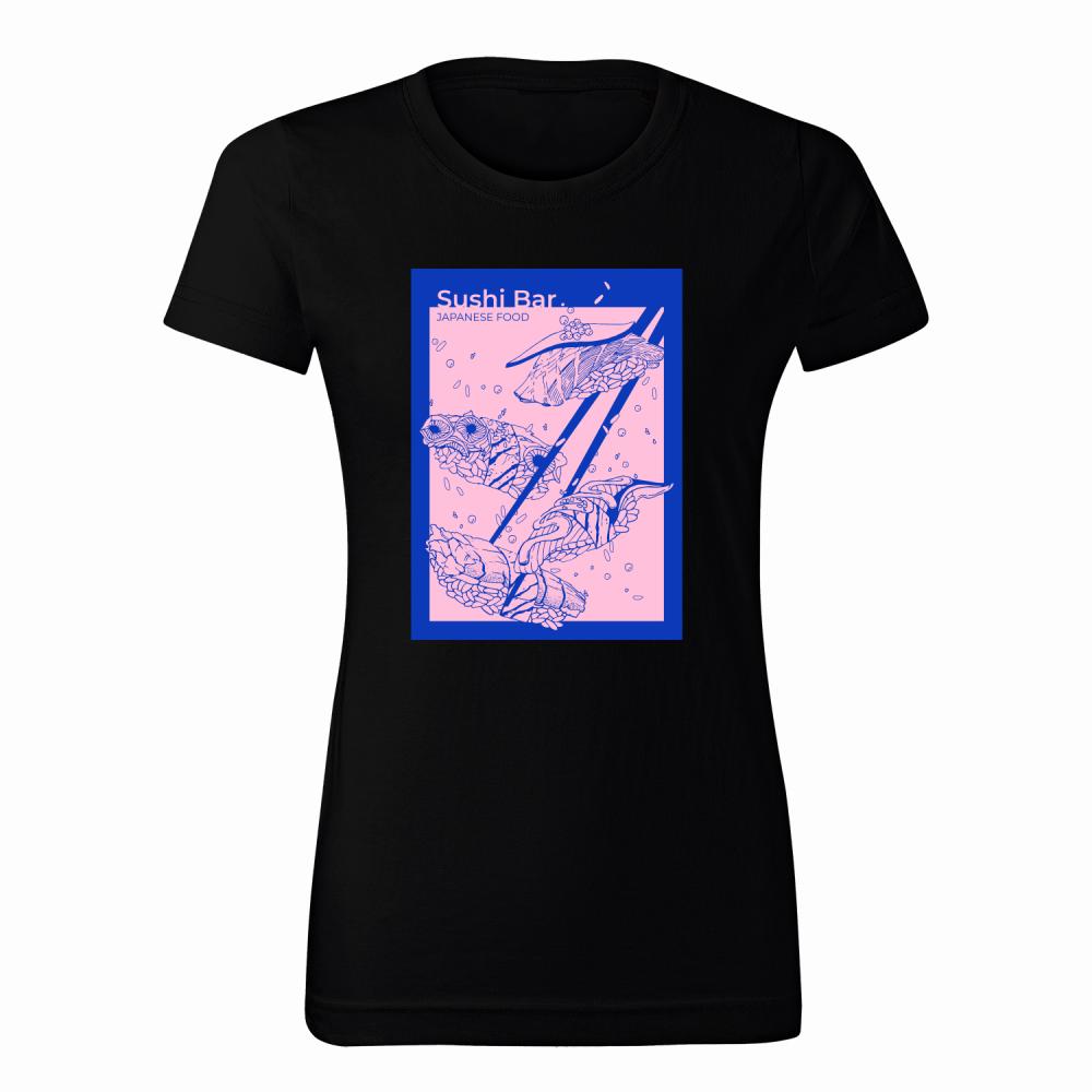 Sushi Bar koszulka damska kolor różowy