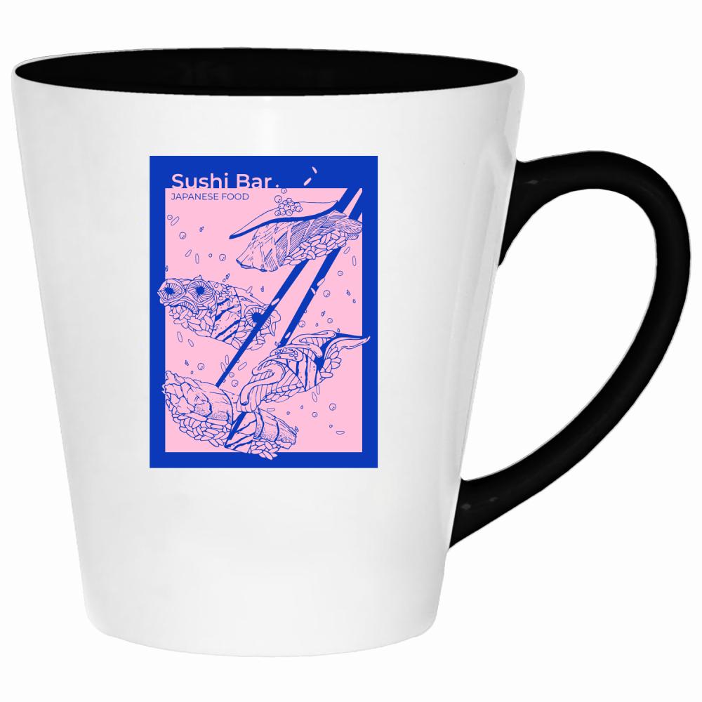 Sushi Bar kubek latte kolor navy