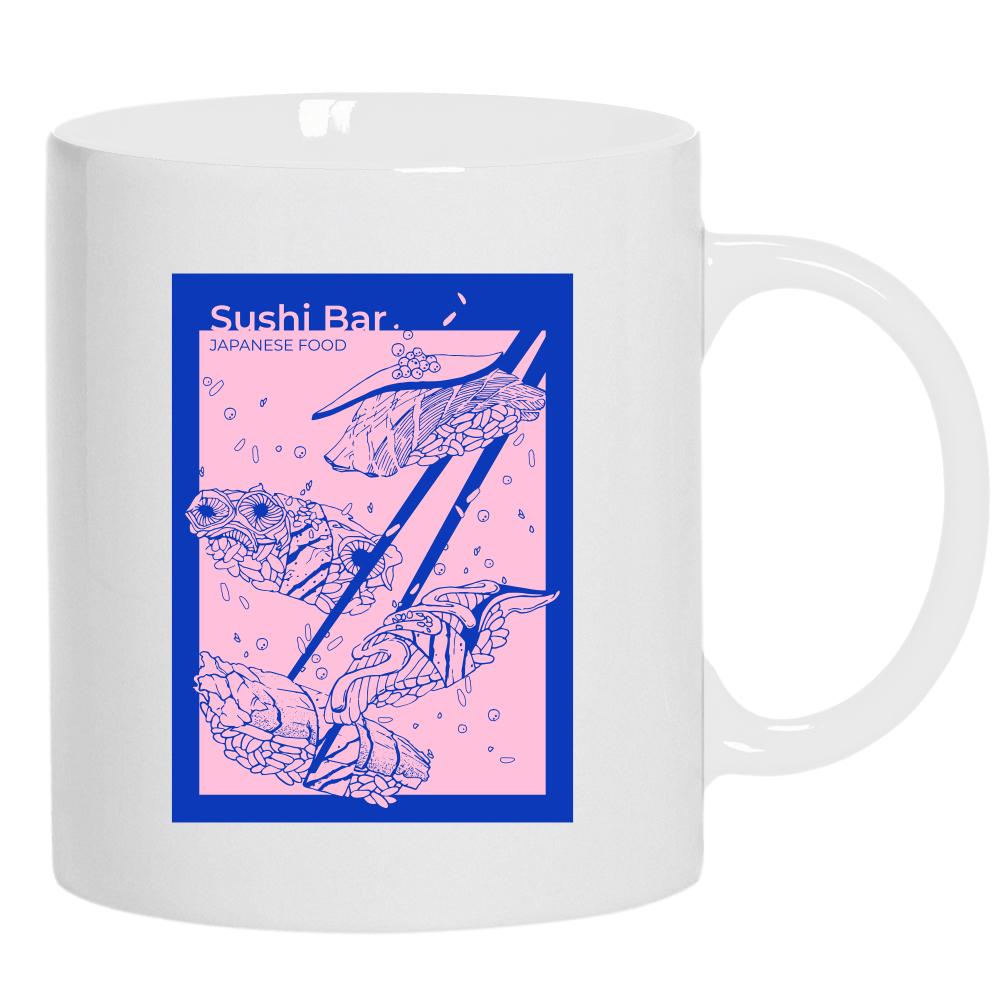 Sushi Bar kubek ucho kolor kolor biały