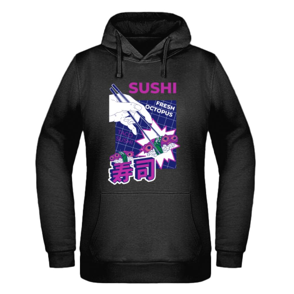 Sushi Fresh Octopus bluza damska z kapturem