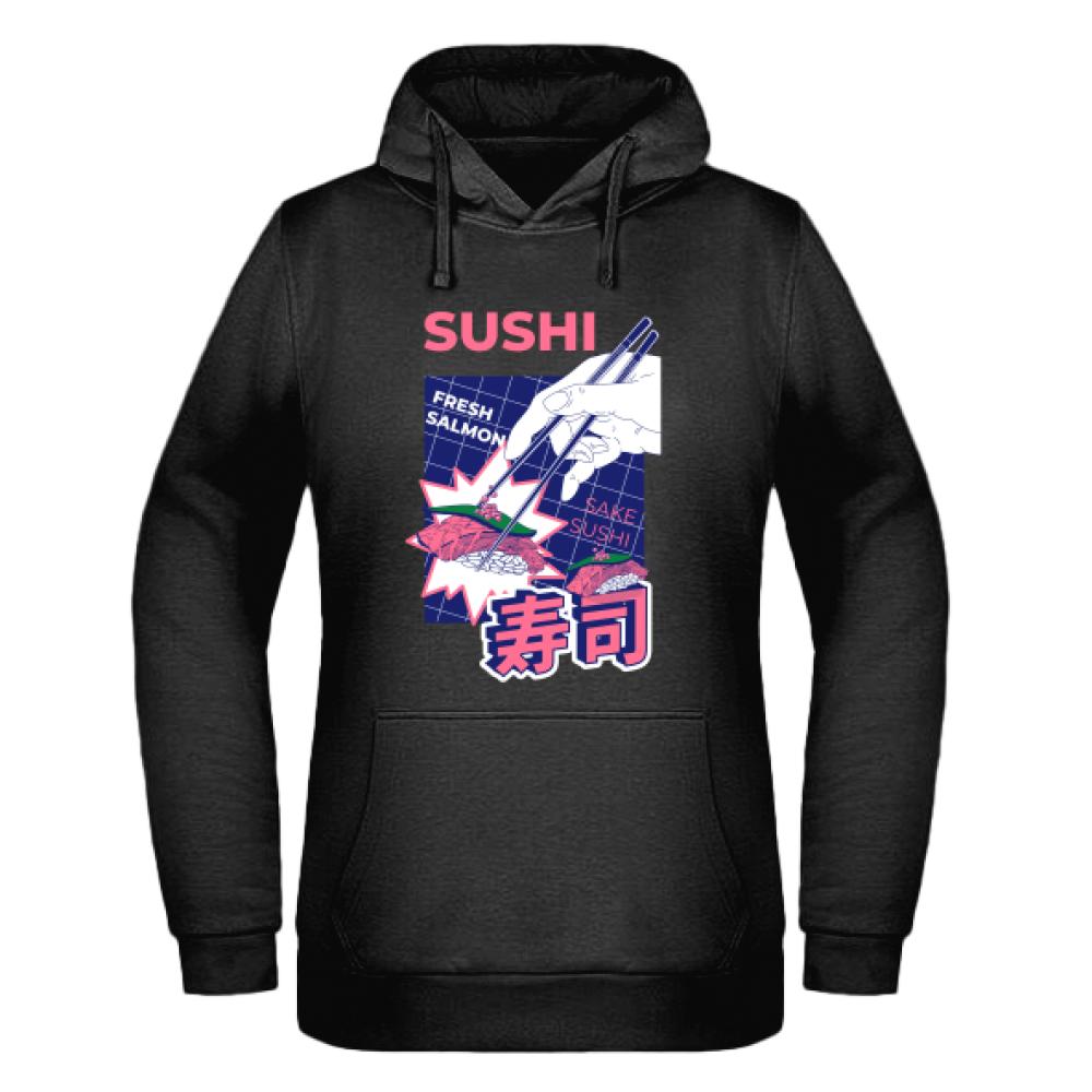 Sushi Fresh Salmon bluza damska z kapturem