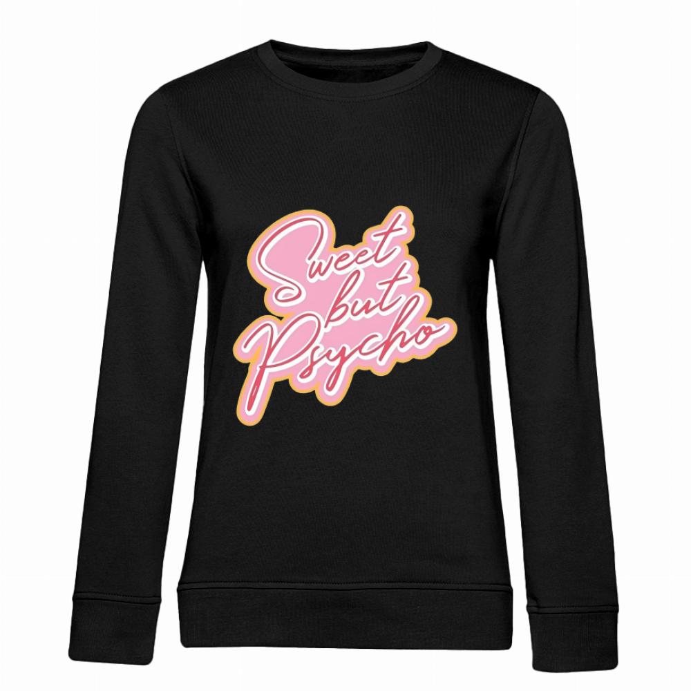 Sweet but Psycho bluza damska bez kaptura kolor vanilla milkshake